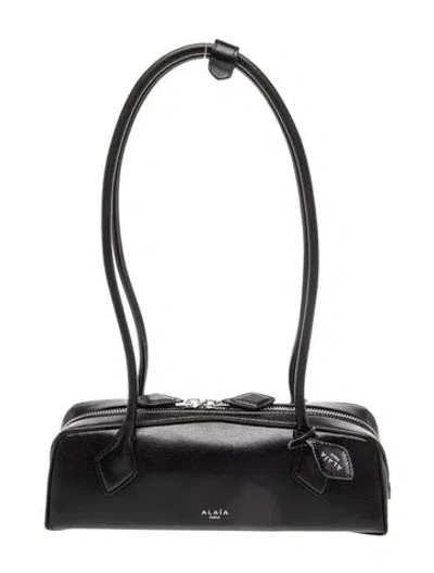 Pre-owned Alaïa Leather Shoulder Bag W/ Tags In Black