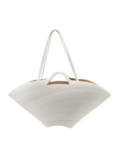 Pre-owned Alaïa Leather Shoulder Bag In White