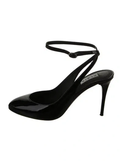 Pre-owned Alaïa Leather Slingback Pumps In Black