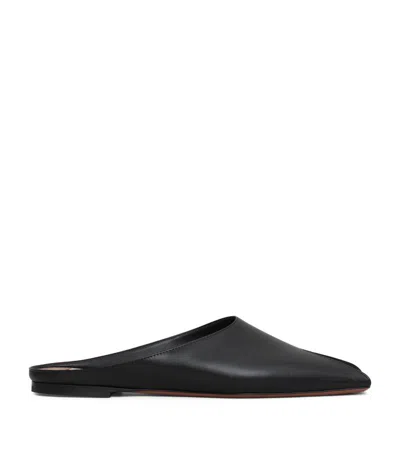 Alaïa Leather Spike Mules In Noir