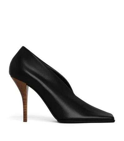 Alaïa Leather Square-toe Pumps 90 In Black