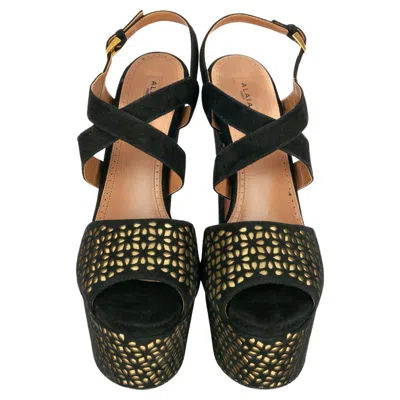 Pre-owned Alaïa Leather Stilettoes In Black