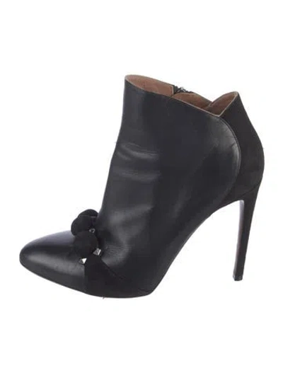 Pre-owned Alaïa Leather Studded Accents Boots In Black