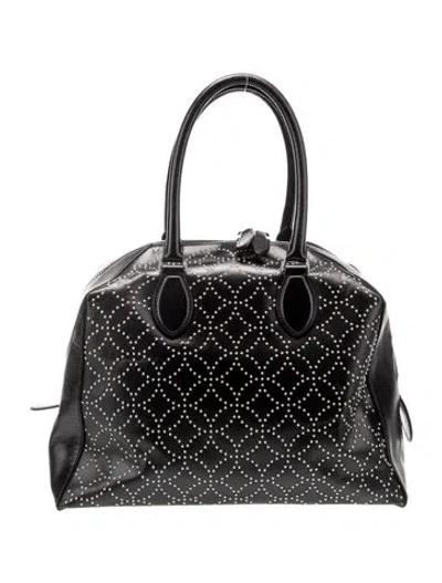 Pre-owned Alaïa Leather Top Handle Bag In Black