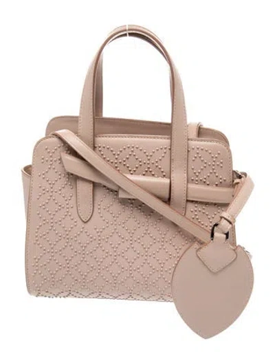 Pre-owned Alaïa Leather Top Handle Bag In Neutral