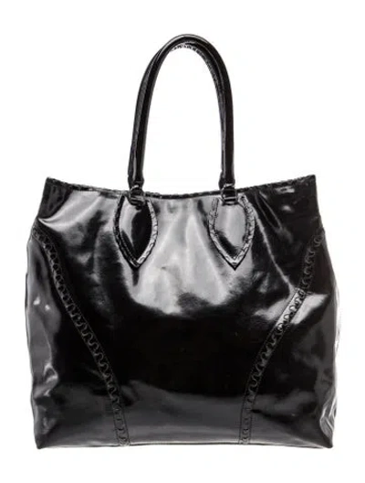 Pre-owned Alaïa Leather Tote In Black