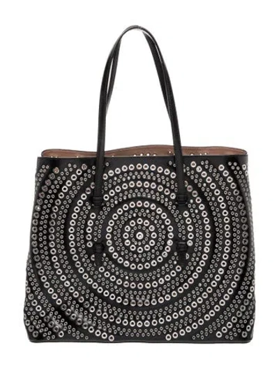 Pre-owned Alaïa Leather Tote In Black