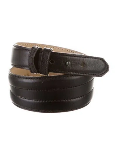 Pre-owned Alaïa Leather Waist Belt In Black