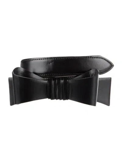Pre-owned Alaïa Leather Waist Belt In Black