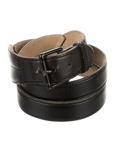 Pre-owned Alaïa Leather Waist Belt In Black
