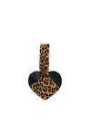Alaïa Le Cache Coeur Leopard Bracelet Bag In Tan