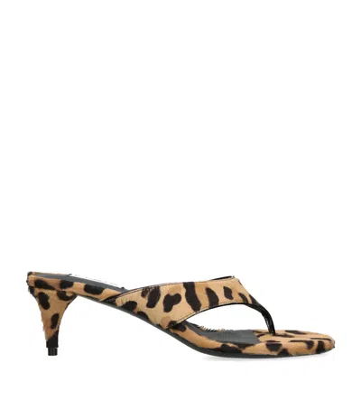 Alaïa Leopard-print Heeled Mules 55