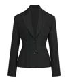 Alaïa Light Wool Single-breasted Jacket In Black