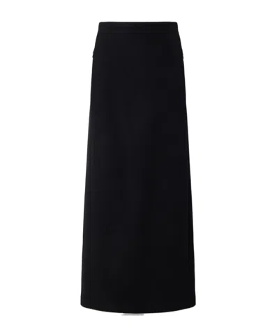 Alaïa Lightweight Wool-felt Pencil Skirt In Black