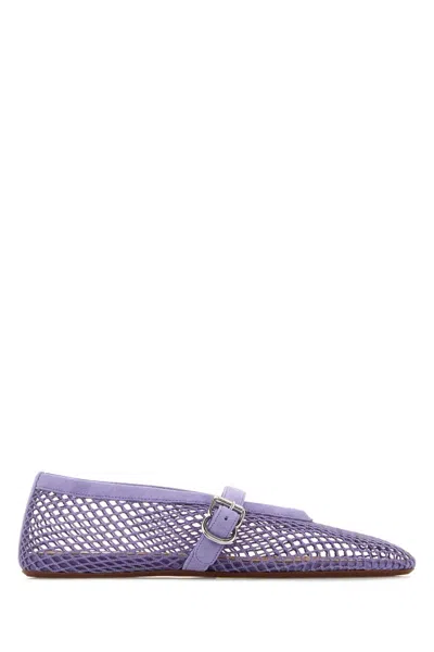 Alaïa Alaia Lilac Mesh Ballerinas In Purple