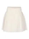Alaïa Alaia Women Linen And Cotton Skirt In Neutral