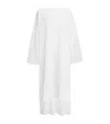 Alaïa Linen-silk Kaftan Dress In White