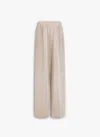 Alaïa Linen Silk Trousers In Neutral