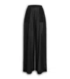 Alaïa Linen-silk Wide-leg Trousers In Black