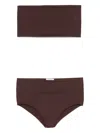 Alaïa Alaia Chocolate Underwear Set In Brown