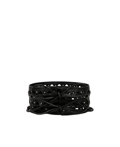 Alaïa Logo Belt In Black