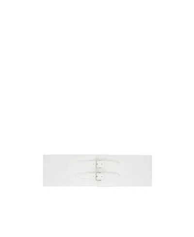 Alaïa Logo Belt In White