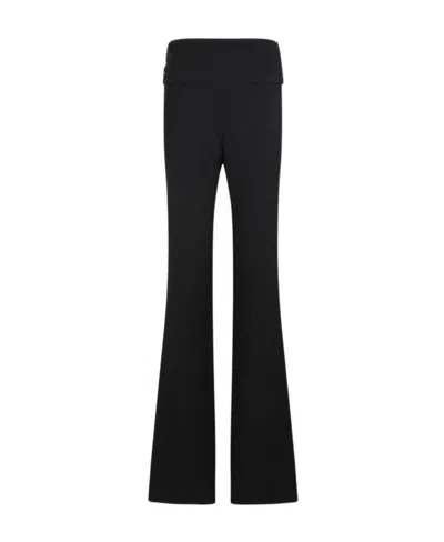 Alaïa Logo Casual Pants In Black