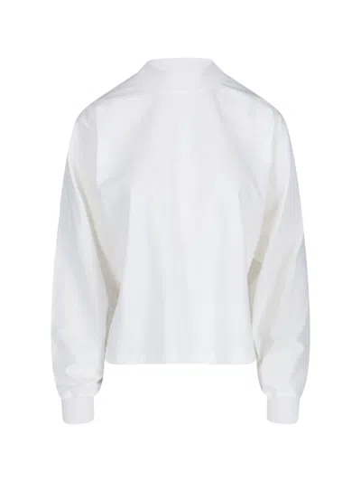 Alaïa Logo Crewneck Sweatshirt In White