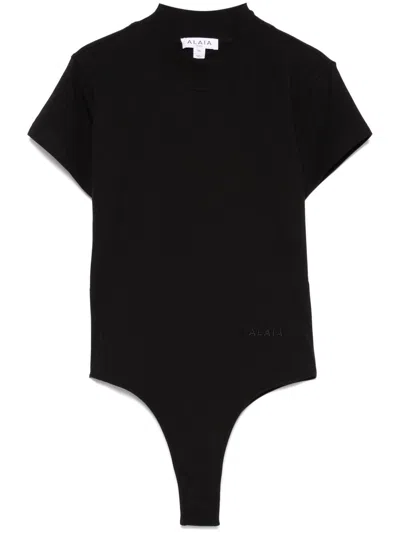 Alaïa Logo-embroidered Bodysuit T-shirt