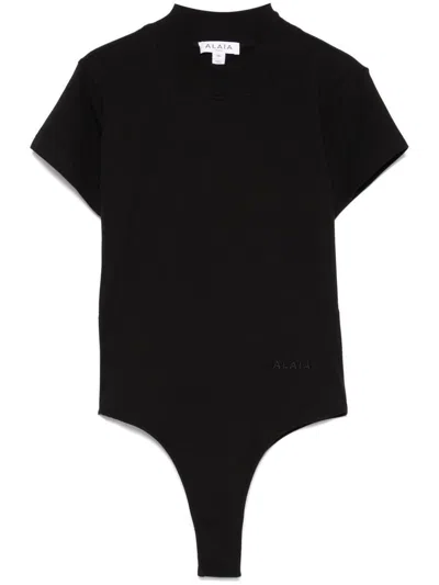 Alaïa Logo-embroidered Bodysuit T-shirt