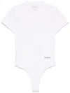 Alaïa Logo-embroidered Bodysuit T-shirt In White