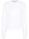 Alaïa Long-sleeved T-shirt In White