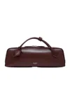 Alaïa Suede Le Teckel Top-handle Bag In Red