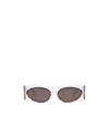 Alaïa Rectangular Frame Sunglasses In Gray