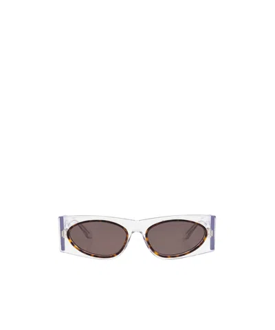 ALAÏA LOGO-PRINT SUNGLASSES