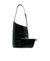 Alaïa Babel Small Leather Shoulder Bag In Black