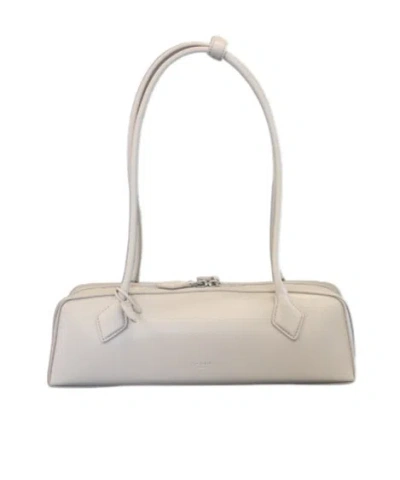 Alaïa Le Teckel Medium Shoulder Bag In Nude