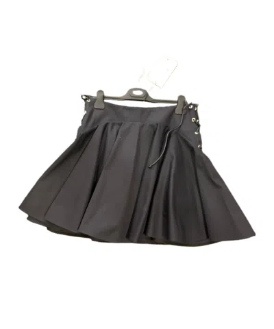 Alaïa Logo Skirt In Black