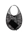 Alaïa Logo-stamp Net Tote Bag In Black