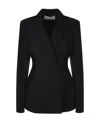Alaïa Logo Suit Jacket In Black