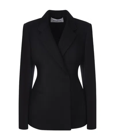 Alaïa Logo Suit Jacket In Black