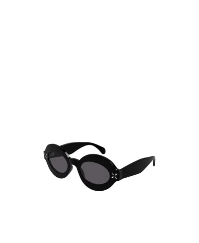 ALAÏA OVAL-SHAPED FRAME SUNGLASSES