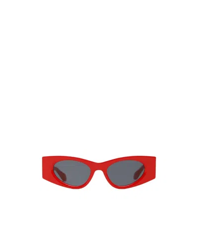Alaïa Logo Sunglasses In Red