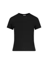 Alaïa Alaia Womens Blanc Noir Round-neck Cotton-jersey T-shirt In Black  