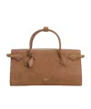 Alaïa Logo Tote Bag In Brown