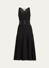 Alaïa Sleeveless Dress In Noir Alaia