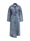 Alaïa Spiral Denim Trench