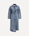 Alaïa Spiral Denim Trench
