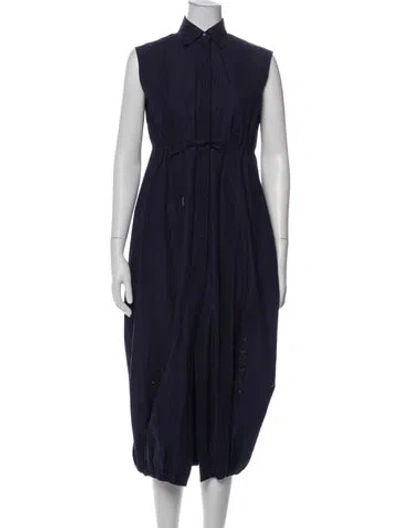 Pre-owned Alaïa Long Dress In Blue