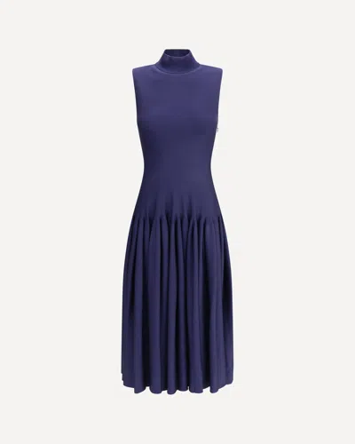 Alaïa Long Dress In Wool Blend